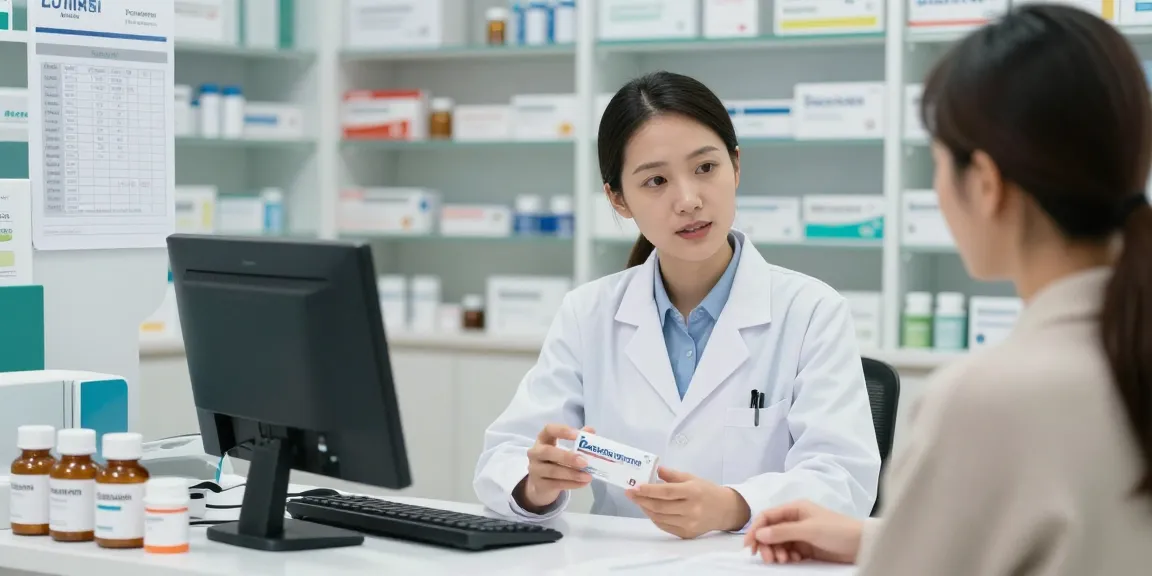 Discussing genotropin kopen options at a pharmacy consultation.