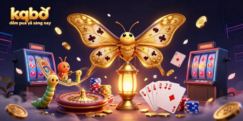 Experience the essence of excitement with kqbđ đêm qua và sáng nay, featuring golden coin cascades and vibrant casino elements.