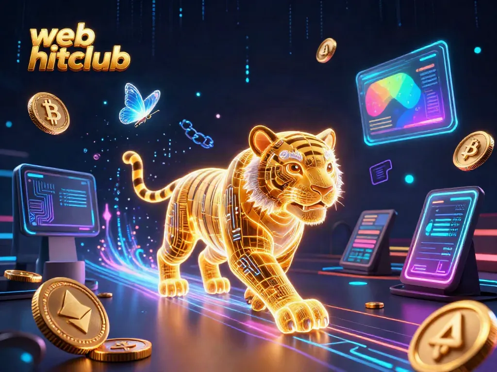 Engage in thrilling gameplay at web hitclub with vibrant digital casino elements and crypto themes.