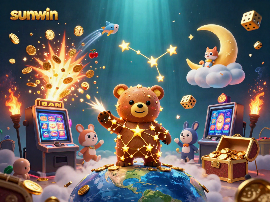 Experience the thrill of sunwin's online gaming with vibrant characters and jackpot symbols igniting excitement.